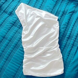 H&M Divided One Shoulder Top with Ruched detail